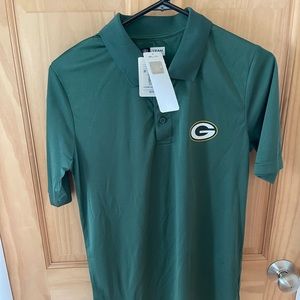 New With Tags, Men’s Size Small Green Bay Packers Polo Shirt
